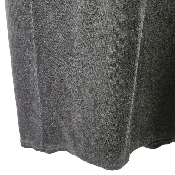 Vintage Y2K Velvet Dress Size Medium Modest Velour Long Sleeve‎ Black - Picture 4 of 7
